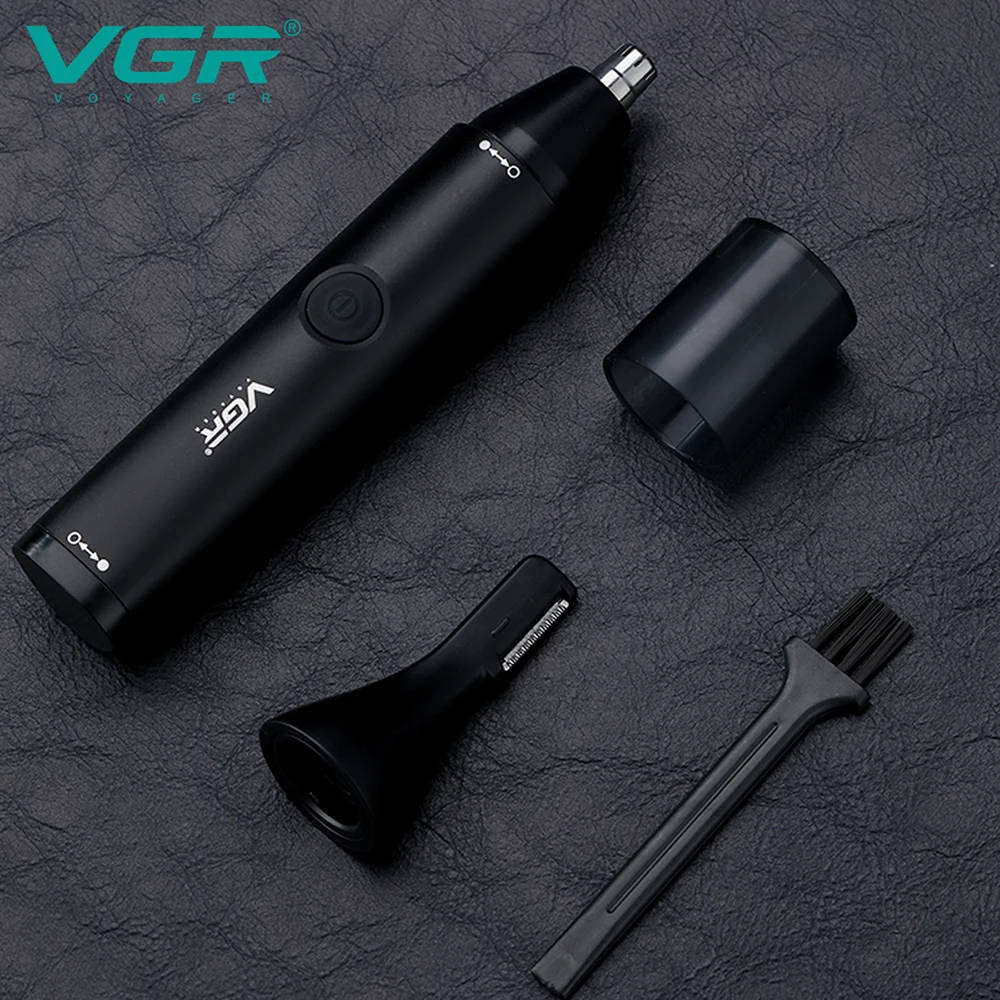 VGR 2 In 1 Nose Hair Trimmer For Men Electric Ear Trimmer Rechargeable Hair Clipper Professional Hair Cut Machine For Men