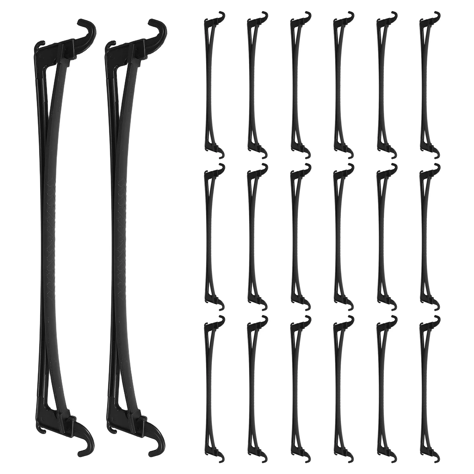 

20Pcs Adjustable Wardrobe Rods Plastic Non Slip Clothes Hangers for Closet Space Saving Home Organization Hanger Locking Bar