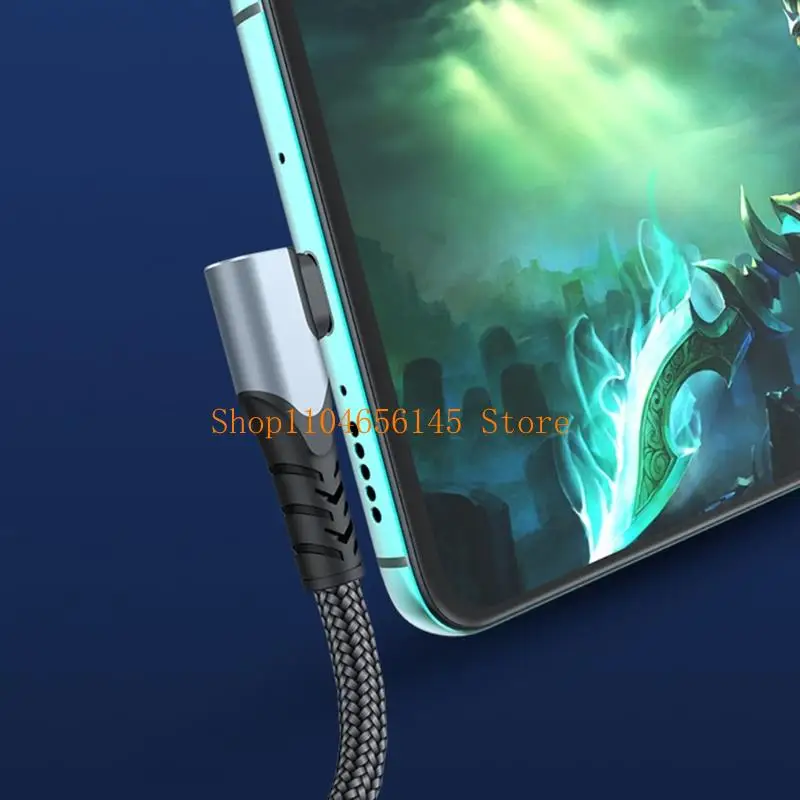 5asd USB C ذكر إلى نوع C تمديد كابل شحن البيانات الزاوية اليمنى نوع C USB C كابل شحن سريع 100 واط #3