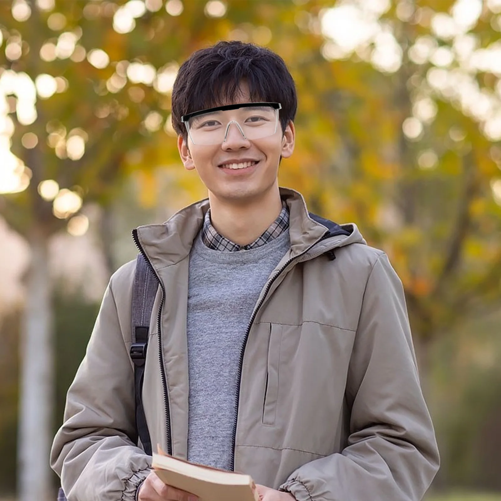 

Eye Protective Glasses Windproof and Dustproof Goggles Youth Safety Saftey Protector Welding Clear