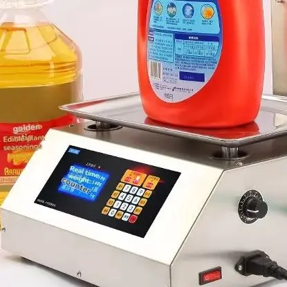 110V-220V HD1600/1610 Scale Liquid Filling Machine Honey Ketchup Gear Pump Paste Filler Automatic Large Flow