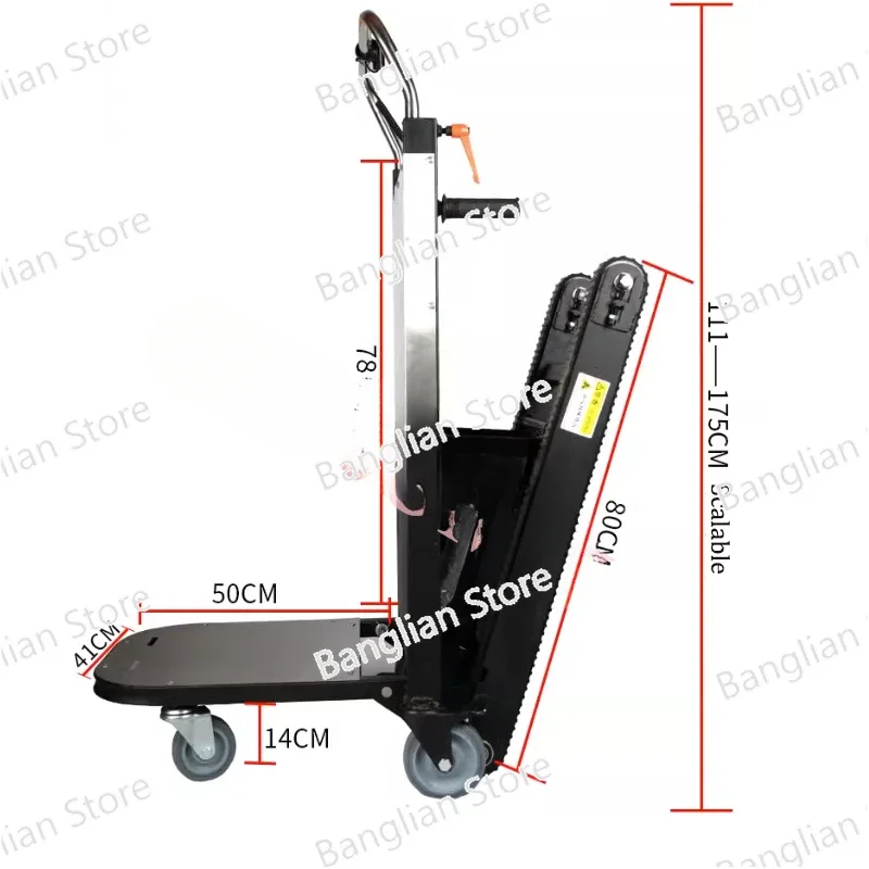 250KG Electric Stair Climbing Car Heavy Up and Down Stairs Cart Folding Stair Climbing Machine