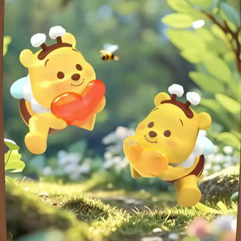 مجموعة ديزني الأصلية لشخصية ويني ذا بوه، تمثال بتصميم البحث عن العسل الحلو، صندوق مفاجآت فاخر، صندوق مفاجآت رائع للجمع