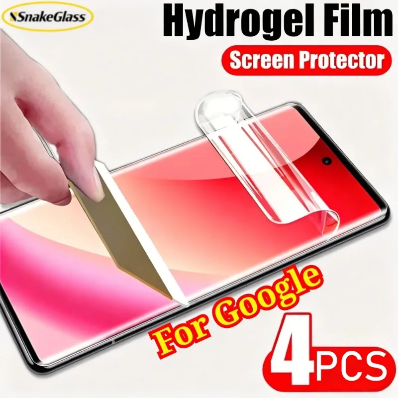 4 Stück Hydrogel-Folie für Google Pixel 10A 9Pro XL 8 Pro 7A 7 Pro Hydrogel-Displayschutzfolie Google Pixel 6A 6 Pro HD-Film
