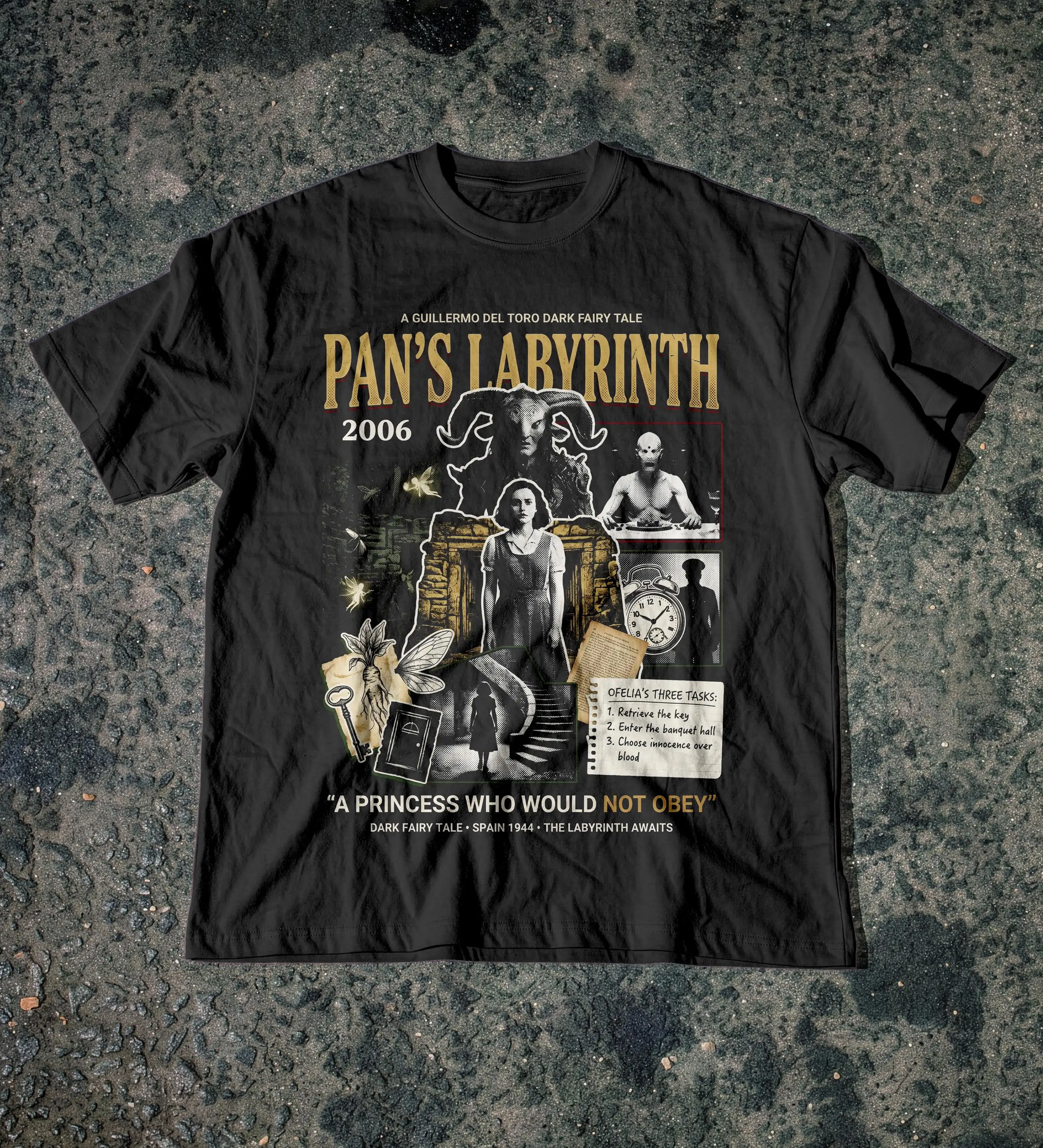 Pan's Labyrinth Graphic Tee | Guillermo Del Toro Dark Fairy Tale Shirt