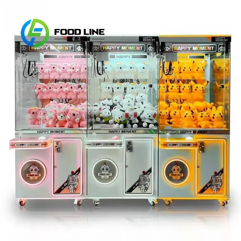 Factory Wholesale Custom Attractive Wood Cabinet Plush Claw Machine Cheap Prize Toy-Doll Crane Machine Manufacturer