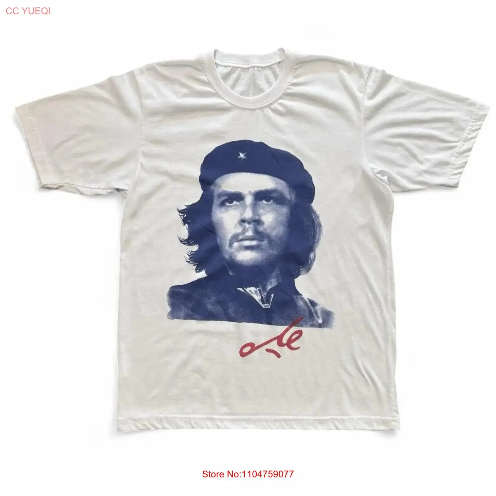 Vintage 90s Y2K Big Face Che Guevara T shirt M L 20x27 vintage Washed graphic Top For Everyday Wear Unisex fashion Slightly
