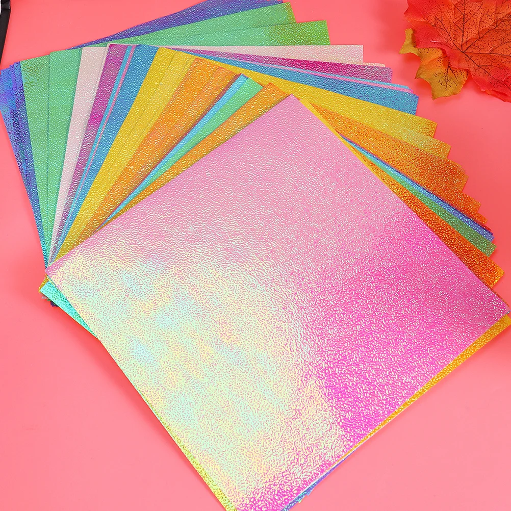 Shimmer Origami Paper 15Cm Square Iridescent Craft Paper For Diy Scrapbooking Glitter Folding Art Kids Projects
