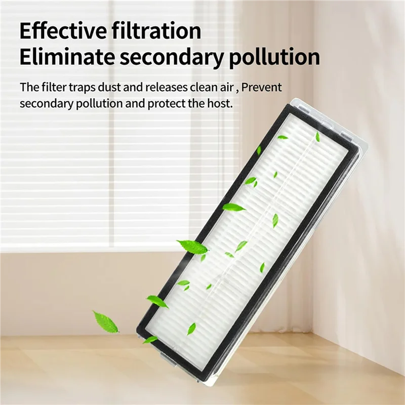 WORTHOWN-2 juegos para Xiaomi X20 +/X20plus accesorios de Robot aspirador filtro almohadillas de fregona bolsas de polvo piezas de repuesto