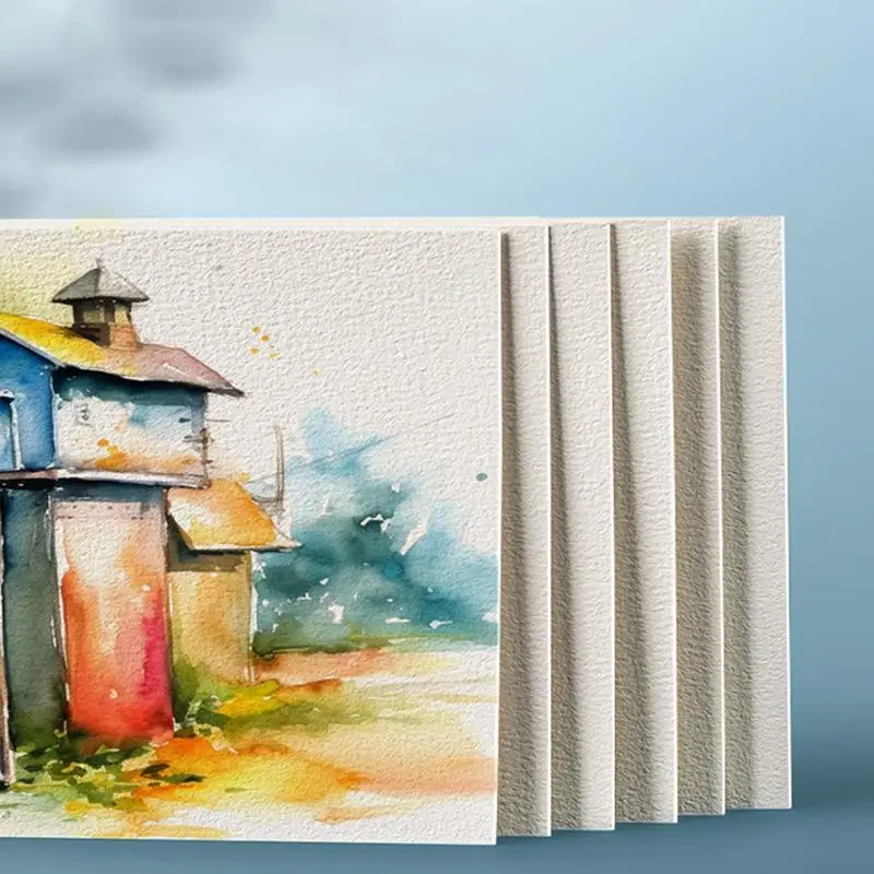 Tarjetas de papel de acuarela para estudiantes, artistas, entusiastas de la pintura, 50 hojas, 4x6 pulgadas