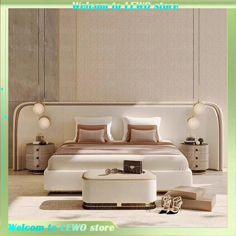 

Children Luxury Queen Bed Bedroom Massage Beauty Nordic Design Bed European Simple Princess Camas De Dormitorio Furnitures