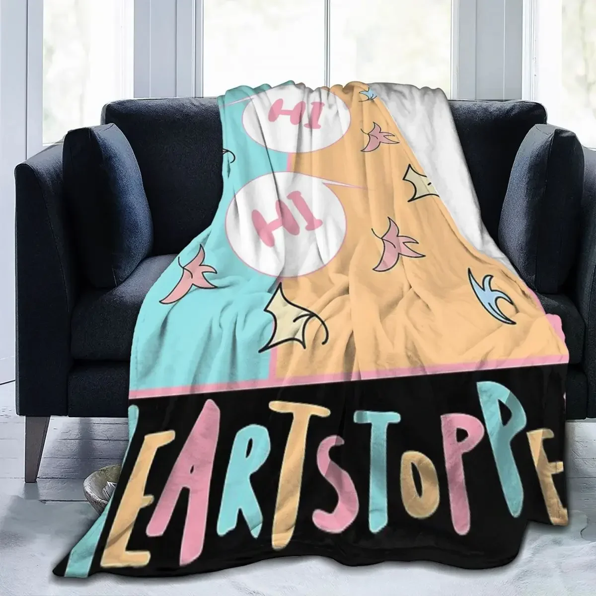

Throw Blanket Heartstopper Micro Fleece Blanket Four Sizes Modern Warm For Camping AntiPilling Blanket
