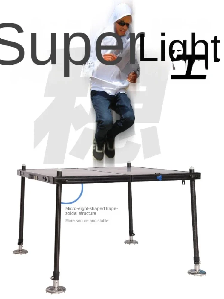 منصة صيد من الكربون 2020 منصة صيد جديدة من ألياف الكربون خفيفة للغاية للمياه العميقة متعددة الوظائف قابلة للطي ومحمولة وغير قابلة للانزلاق