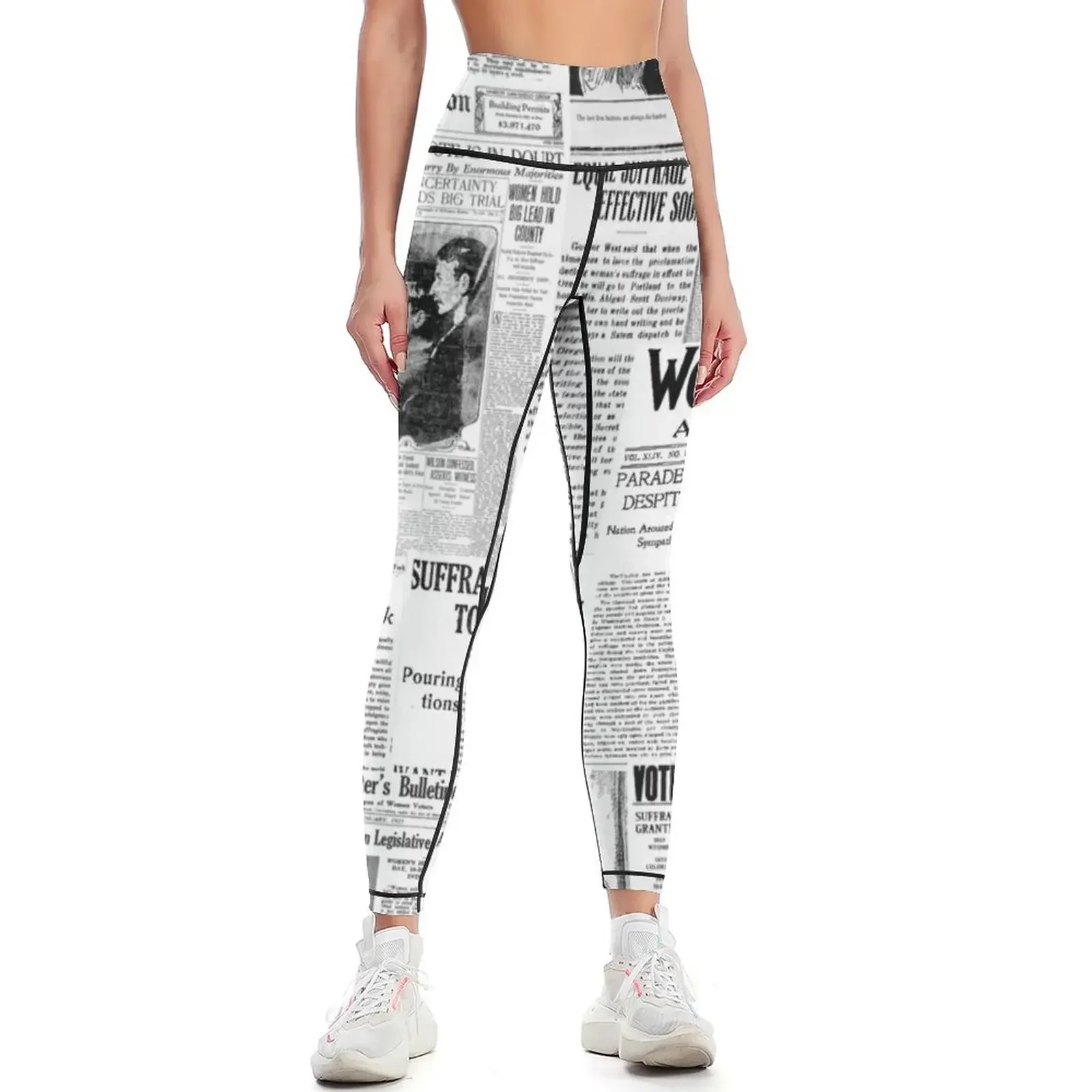 

MAKING AMERICA GREAT - WOMEN'S SUFFRAGE Leggings for physical Fitness woman sports woman gym Womens Leggings