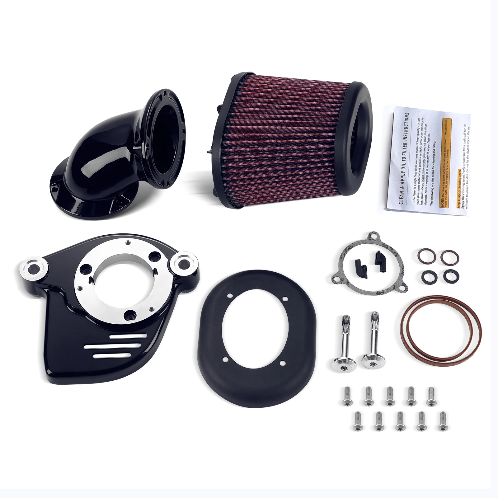 CNC Motorcycle Air Cleaner Filters Kits for Harley M8 Touring 2017-Up Softail 2018-2024 and 17-Later Freewheeler Models