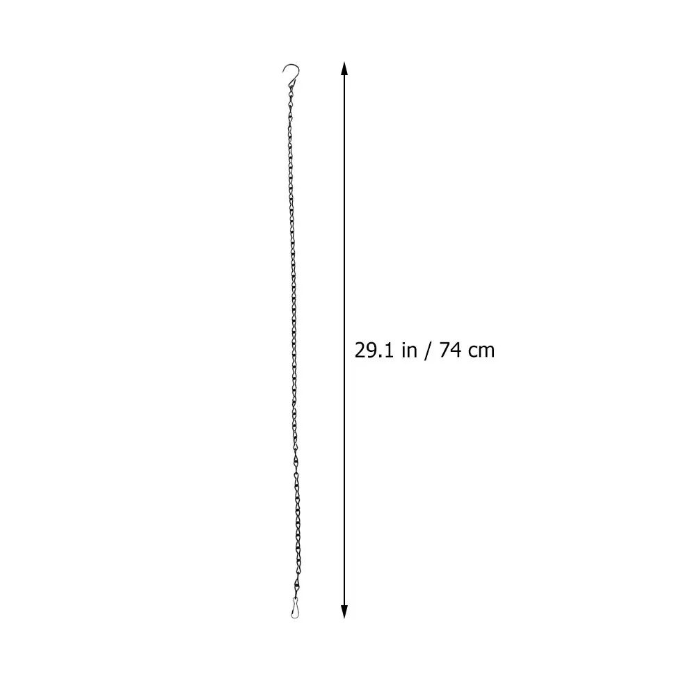 

6Pcs Flower Basket Iron Chain Durable Hanging Chains for Planters Birdcages S Shape Hook Home Decor Hanging Basket Chains