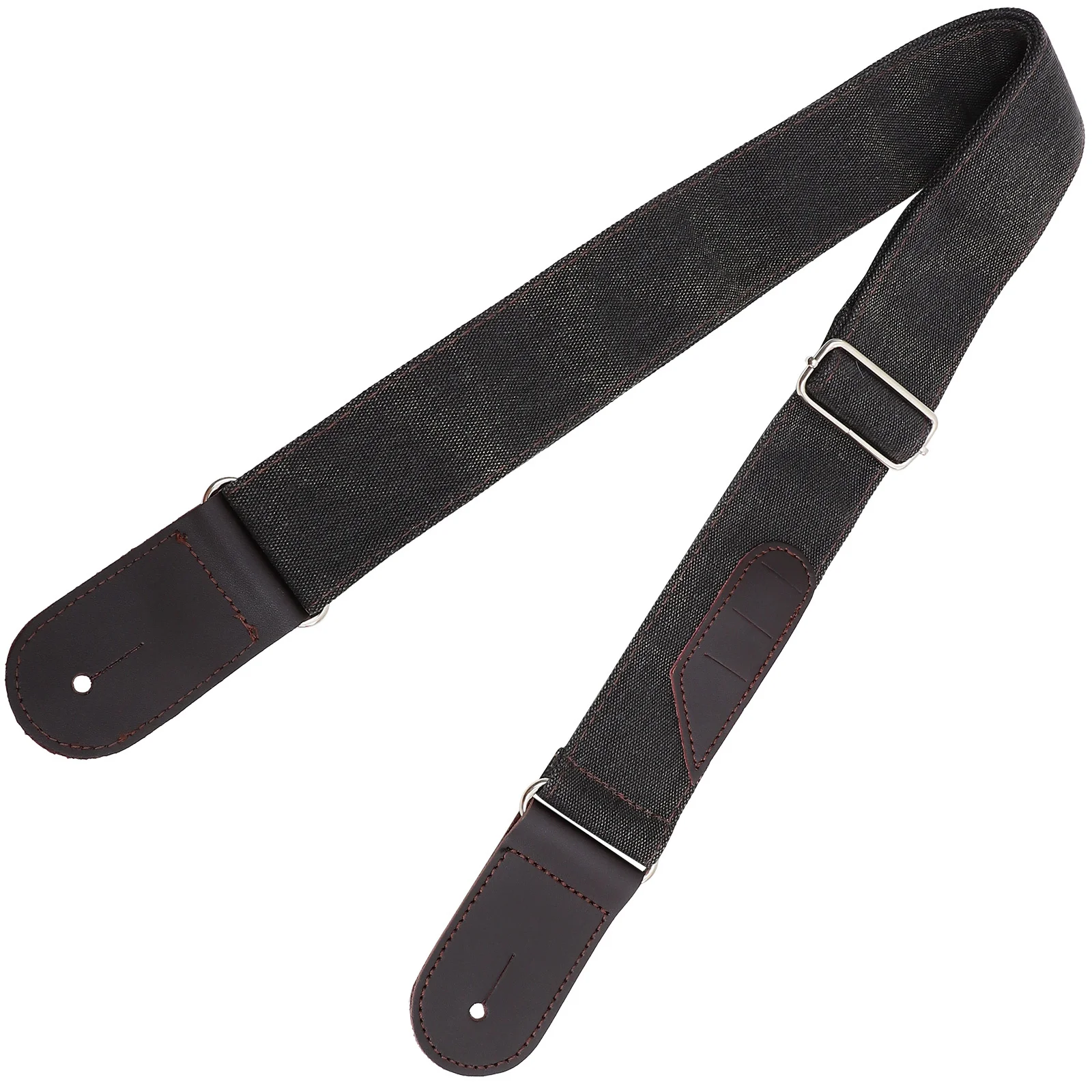 

Bass Guitar Strap Denim Adjustable Replacement Guitar Sling Decorative Shoulder Belt for Practicing Performing