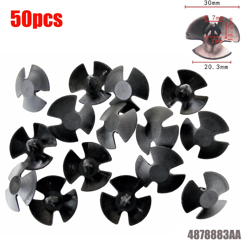 25/50/100pcs Hood Insulation Retainer Clips Car Trunk Fastener Buckles  Retainer Clips For 4878883AA For Dodge