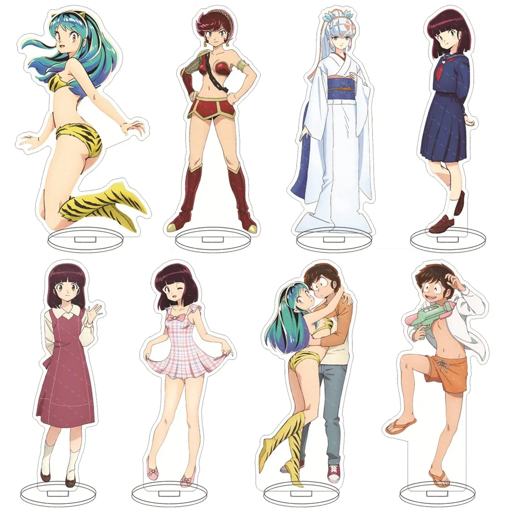 Anime Urusei Yatsura Acrylic Stand Model Figures Moroboshi Ataru miyake shinobu Cosplay Desk Display Decor Collection Fans Gifts