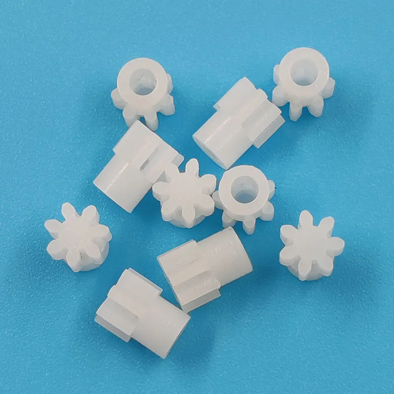 072A 0.5M Pinion Gears 7 Tooth Modulus 0.5 Plastic Gear 2mm Motor Shaft Fitting Parts Accessories 10pcs/lot