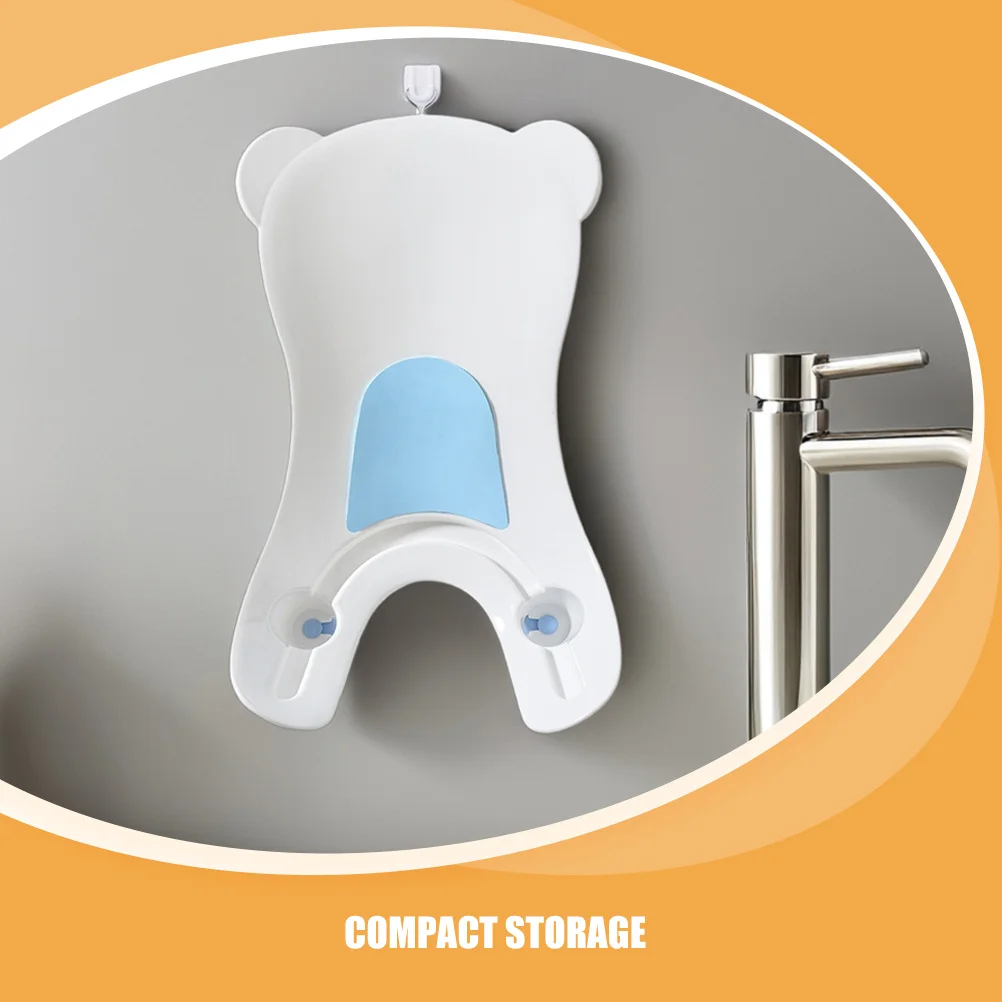 حوض غسيل للأطفال حديثي الولادة، حوض استحمام مريح ومحمول، دعم مبطن ناعم للرضع، غسل يدوي للوجه، حمام مدمج