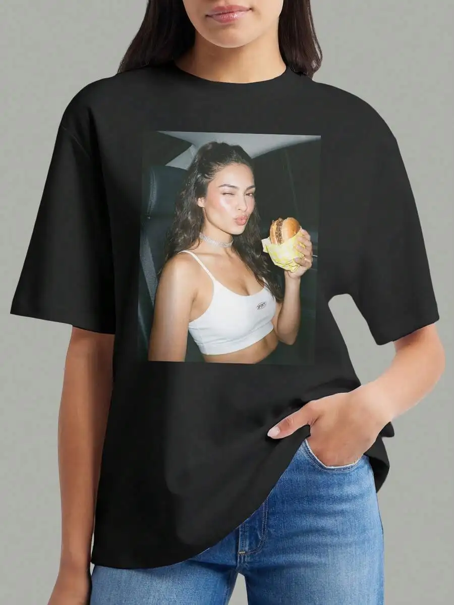 Custom Design Photo Shirt Customized Print T Shirt Personalized Women Graphic T-Shirt Add Your Picture Tee Customizable Things Black Girlfriend Tshirt