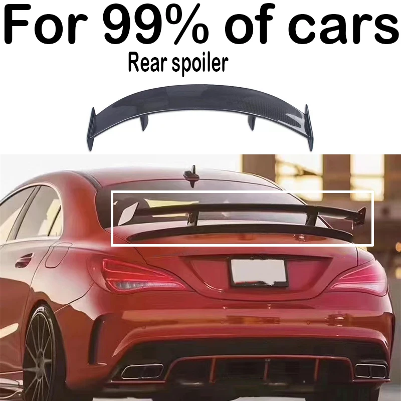 

For Mercedes Benz BMW Audi Toyota Camry Honda Tesla Hyundai Mazda Kia Volkswagen rear trunk lid spoiler three box universal