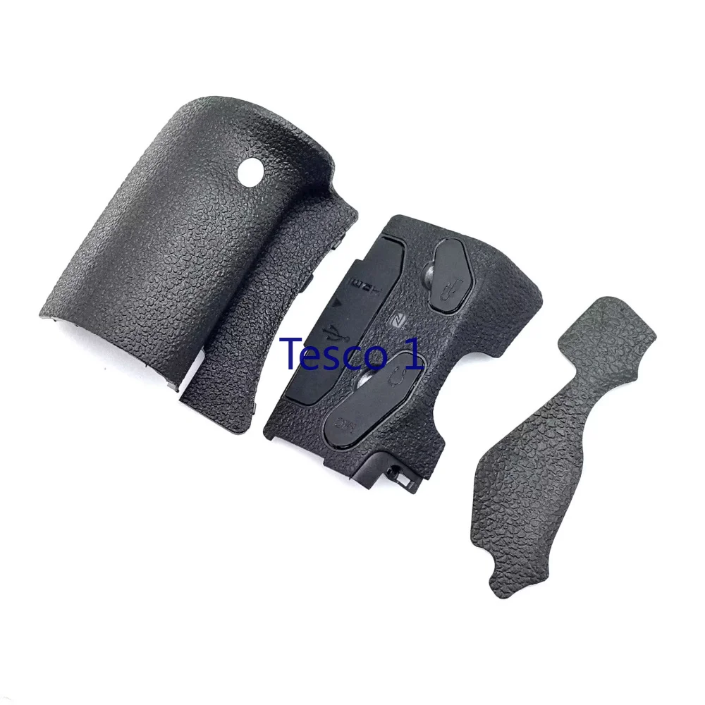 BARU Asli untuk Canon EOS 80D Grip & USB Sisi Kiri & Jempol Penutup Karet Kulit Karet Perumahan dengan Tape Penggantian Bagian