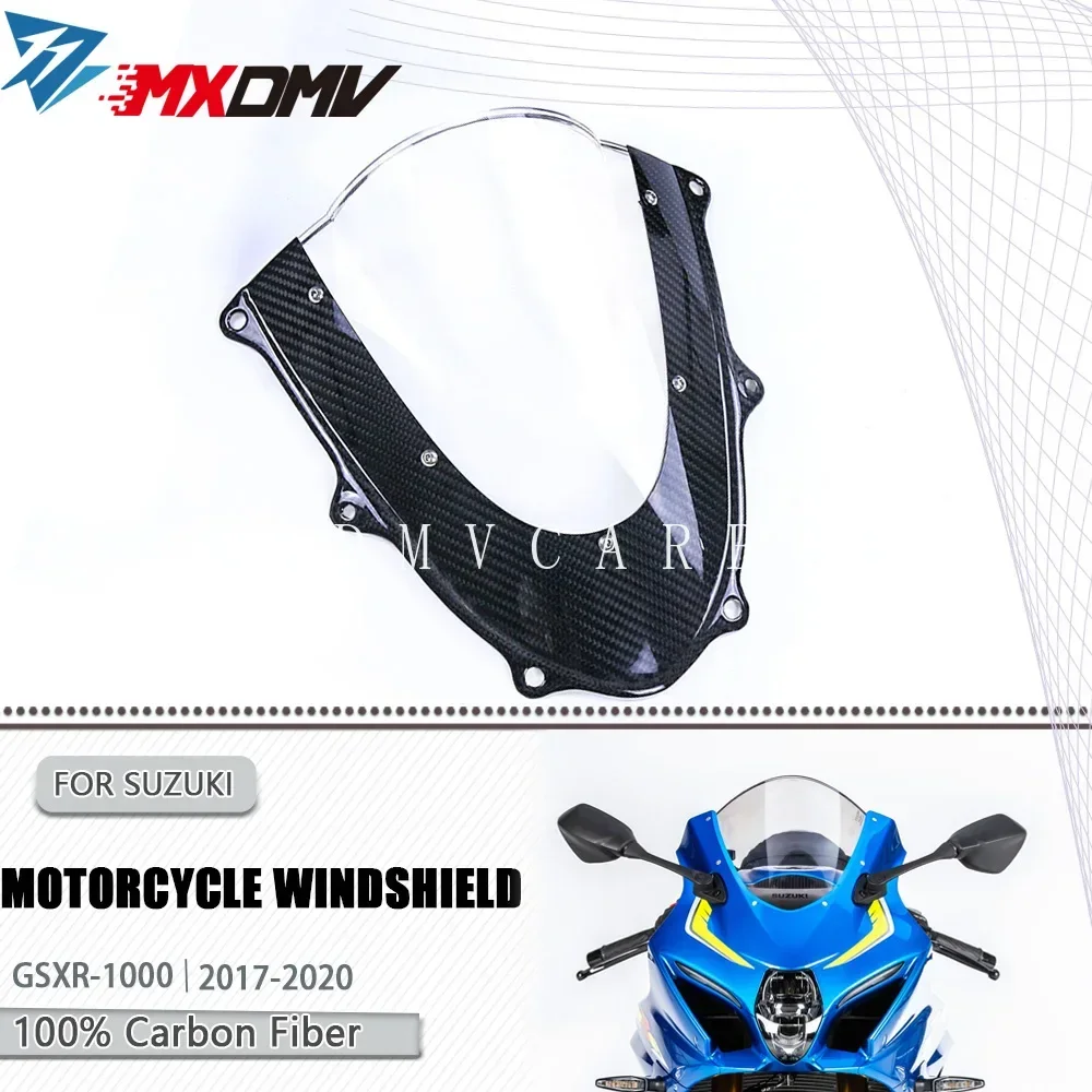 

Для мотоциклов Suzuki GSX-R1000 GSXR1000 GSX-R GSXR 1000 K17 L7 2017-2026: Комплекты обтекателей из 3K карбонового волокна (ветровое стекло, зеркала)