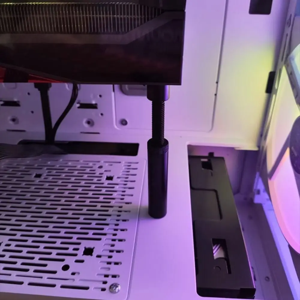 알루미늄 합금 그래픽 카드 GPU 홀더 수직 고정 비디오 카드 홀더 잭 모양 회전 그래픽 카드 마그네틱 브래킷