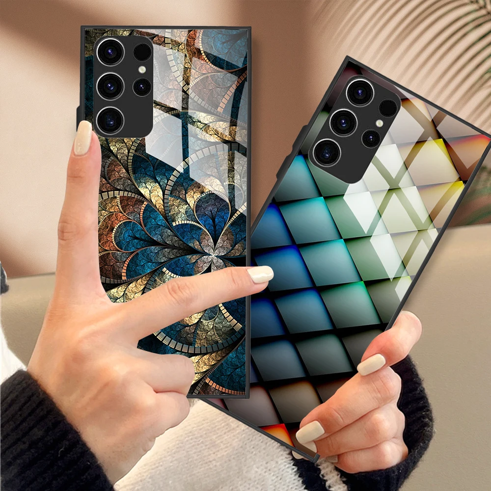Etui ze szkła hartowanego do Samsung Galaxy S24 Ultra Cover Etui na telefon Funda do Samsung Galaxy S24 S 24 Plus S24+ Pokrowce ochronne