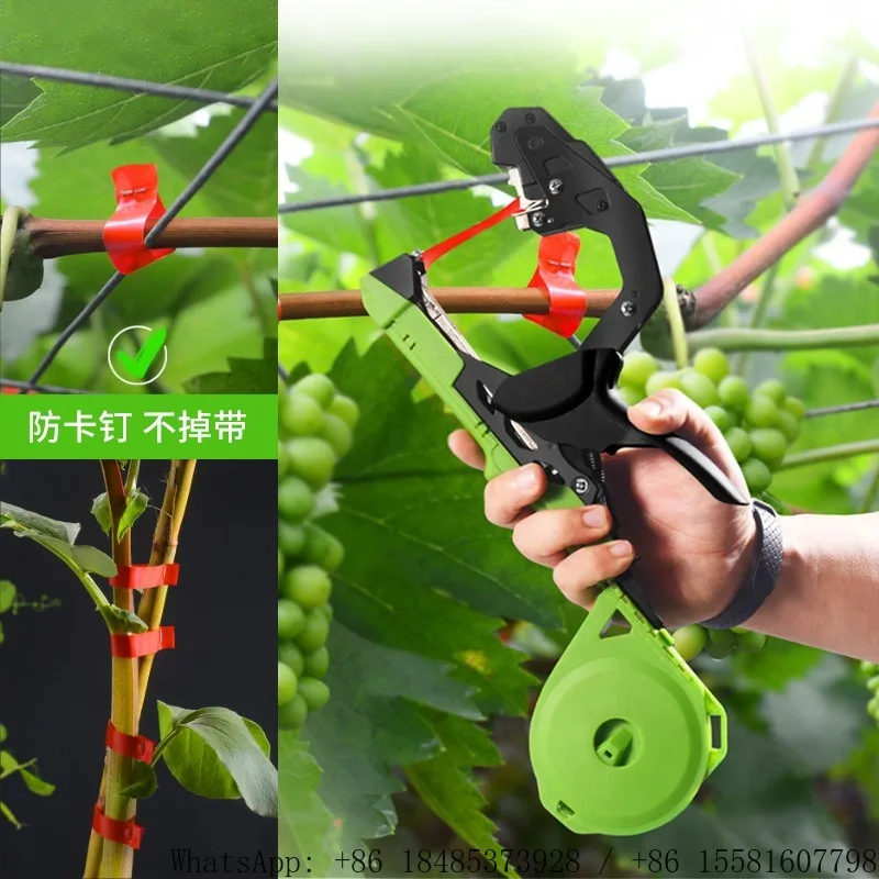 Portable Garden Tapener Tying Gun, Lightweight Labor‑Saving Vine Branch Binding Machine for Agriculture Plant Support