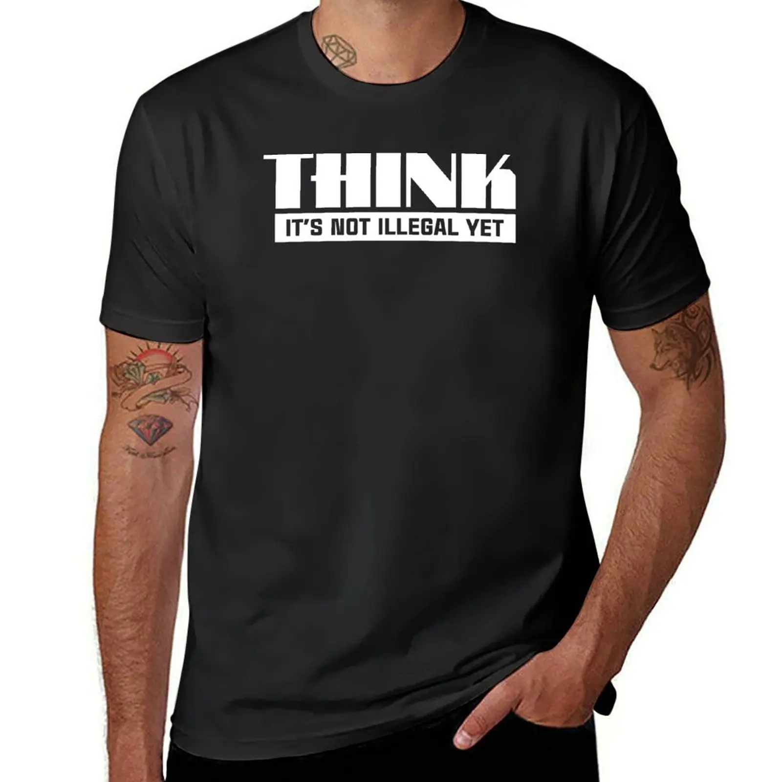 Thinking is still legal, y'know T-Shirt blacks customs design your own plain black t shirts men