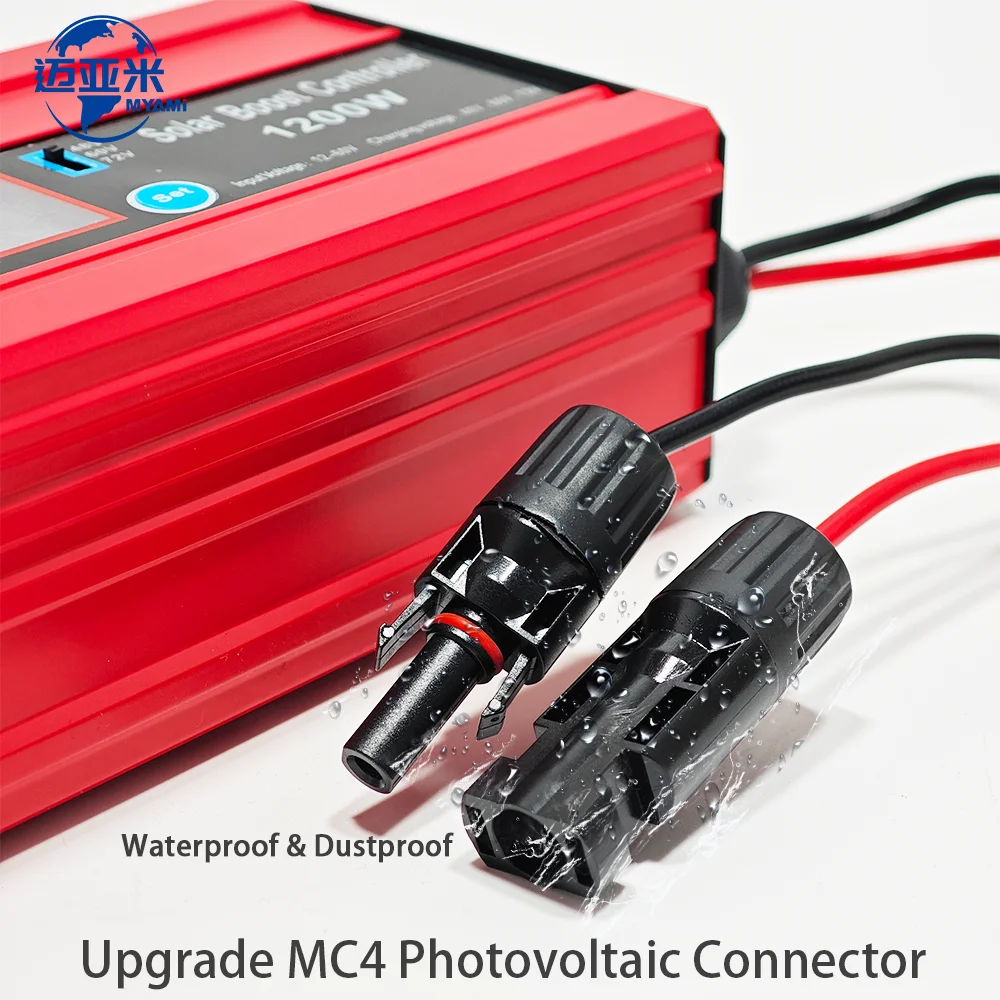 마이아미 MPPT 태양광 부스트 충전 컨트롤러 1200W 조절 가능 48V 60V 72V 최대 30A PV 전류 입력 DC 부스터 리튬인산철 배터리 썸네일 4