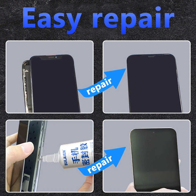 1/3/10PCS 60ML Adesivo per riparazione schermo trasparente Tablet per computer mobile Colla per riparazione forte Aghi fini Forniture per ufficio