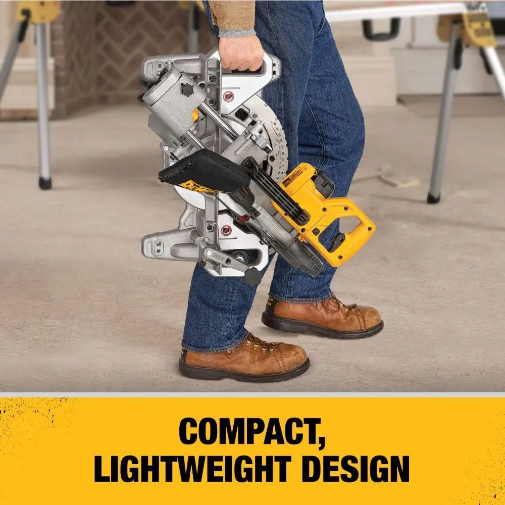 منشار ميتري DEWALT 20V MAX 7-1/4 بوصة، أداة فقط، لاسلكي (DCS361B)