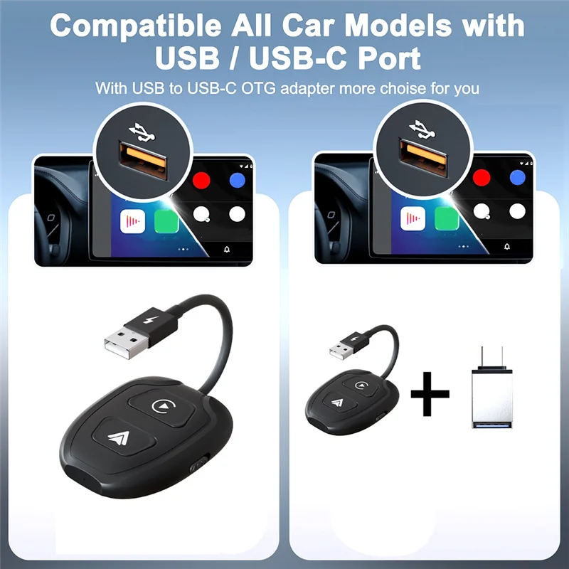 

Wireless Video Carplay Adapter Carplay Box For Wired Carplay Cars And Android Auto Cars
