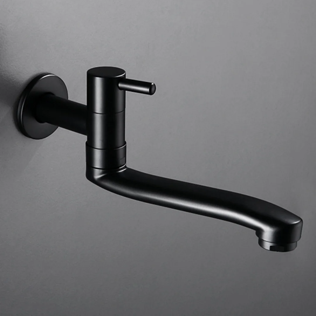 Black Rotating Washing Machine Faucet Only Cold Garden Bibcocks Faucet Tap  Brass Washing Machine Faucet Outdoor Faucet Cold Tap