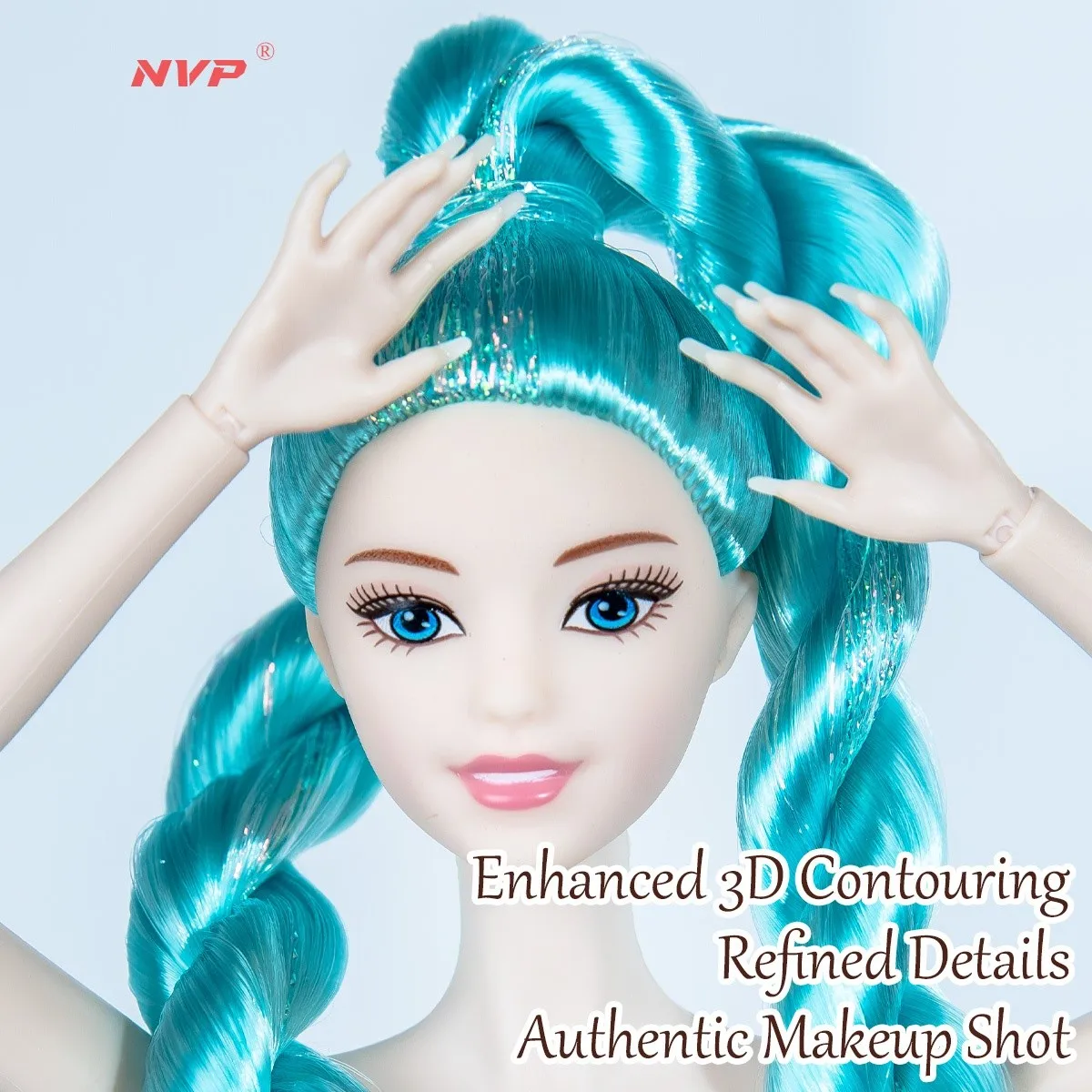 12.6인치 관절형 인형 1/6 스케일 12관절, 교체 가능한 메이크업 BJD (의류 없음)