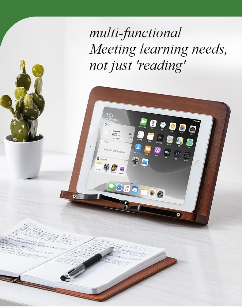 Desktop bookcaseto see bookshelves Children's reading shelves can be lifted and adjusted Office portable folding brackets