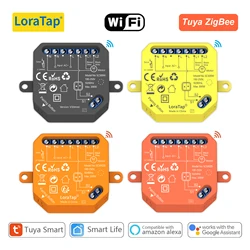 Loratap-tuya smart zigbeeとWi-Fiカーテンカーテンブラインド、スイッチモジュール、パーセンテージリモート、Googleアシスタントによる音声制御、alexa