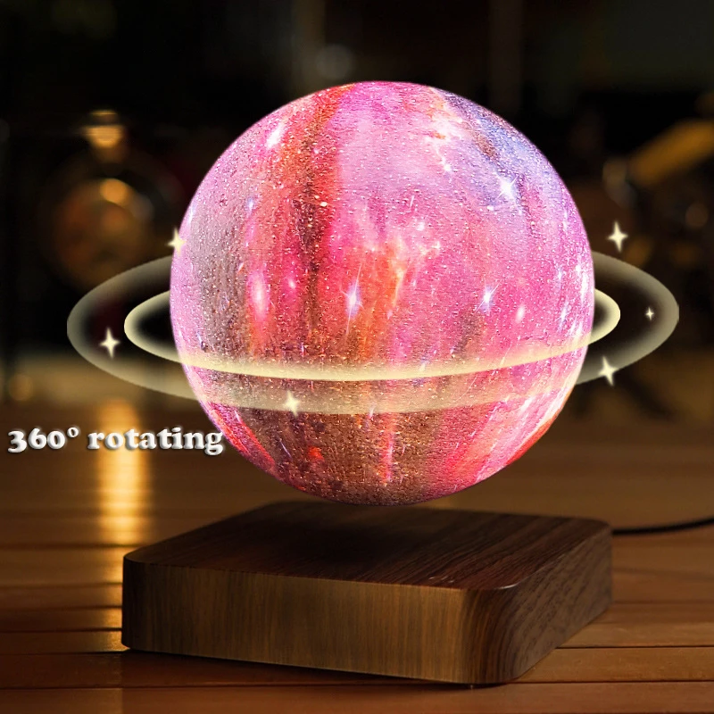 Lámpara de luna levitante, Luna flotante magnética, luz de mesa Led, lámpara estrellada colorida con Control remoto, decoración de regalo para niños