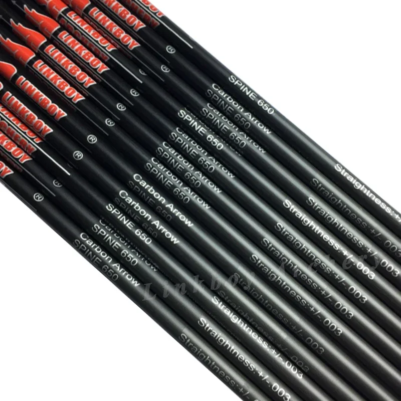 Imagem -02 - Pure Carbon Arrows Shaft Spine 4001000 Id3.2 mm para Arco Recurvo Caça Longbow Tiro com Arco Tiro com Arco 12 Pcs