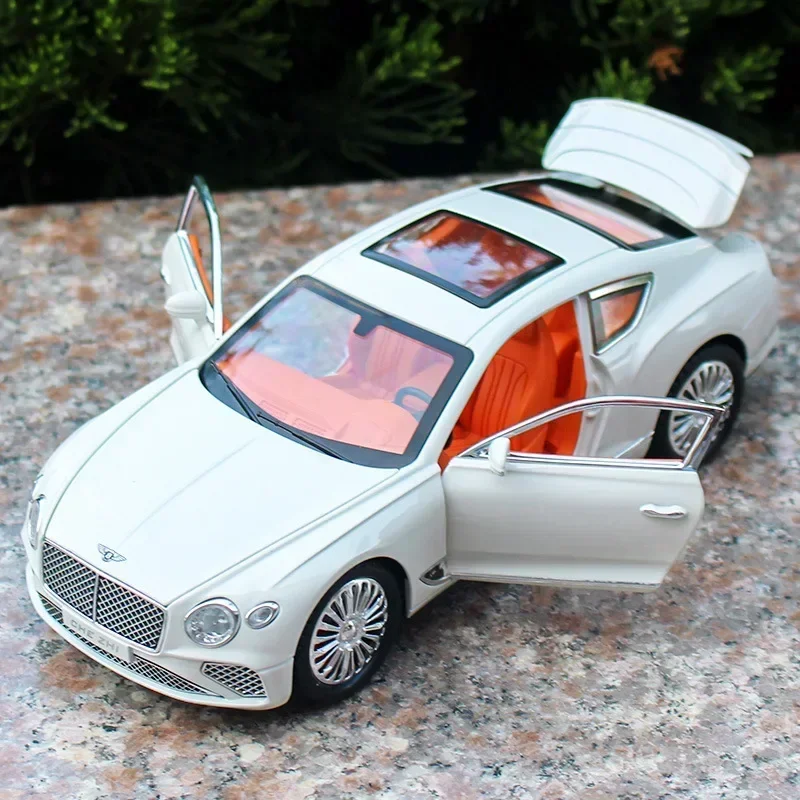 1:24 Bentley Continental Hohe Simulation Diecast Metall Legierung Modell auto Sound Licht Zurückziehen Sammlung Kinder Spielzeug Geschenke