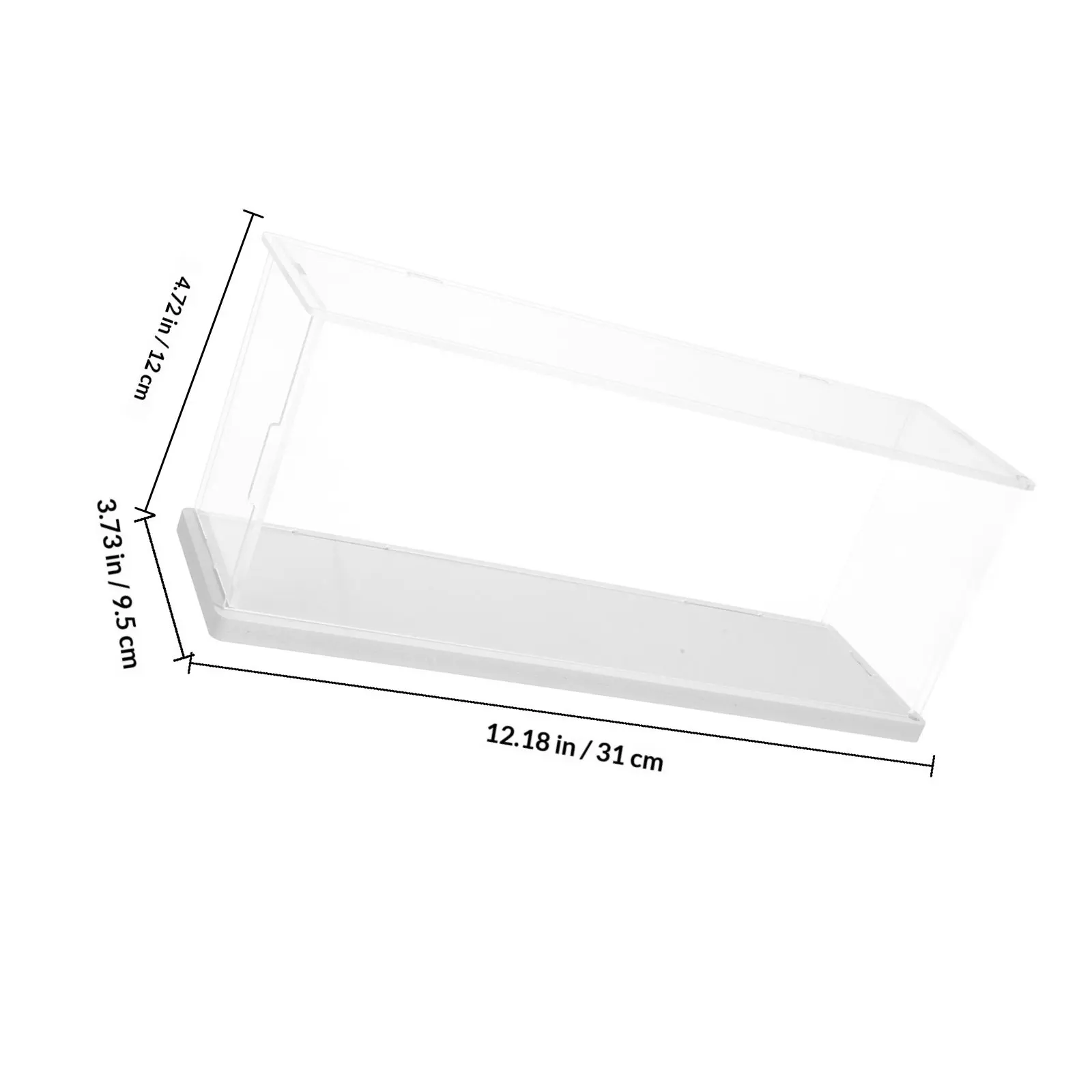 Clear Acrylic Display Case Transparent Assemble Box Display Organizer for Home Office Figures Collectibles Showcase