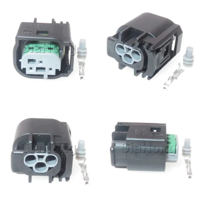1 Set 3 Ways Automotive Connector Auto Throttle Wire Socket For BMW AC Assembly Tail Light Sealed Adapter 1J0972483 2-967642-1