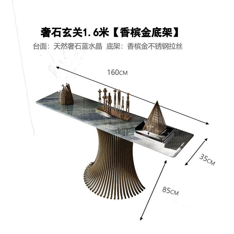 Simple entrance villa entrance door decoration plan corridor art end platform