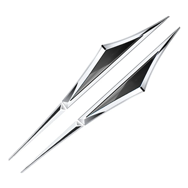 2pcs alloy car stickers car accsesories accessory for renault megane clio 4 captur talisman laguna 3 trafic scenic kangoo dacia - view 2