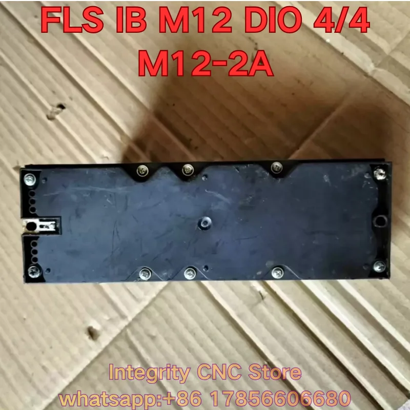Second-hand FLS IB M12 DIO 4/4 M12-2A PLC module 2736026 functional test is normal