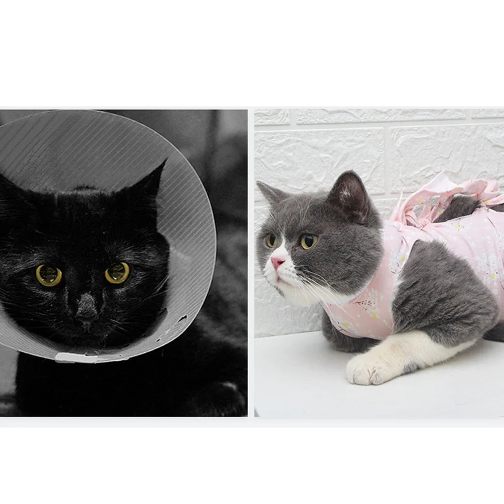 

Post-Surgery Anti-Lick Cat Recovery Clothes Soft Cotton Pet Sterilization Costume For Cats Kittens Comfortable Elastic